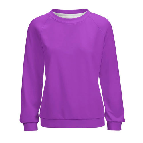 Women's Deep Lilac Solid Sweatshirt