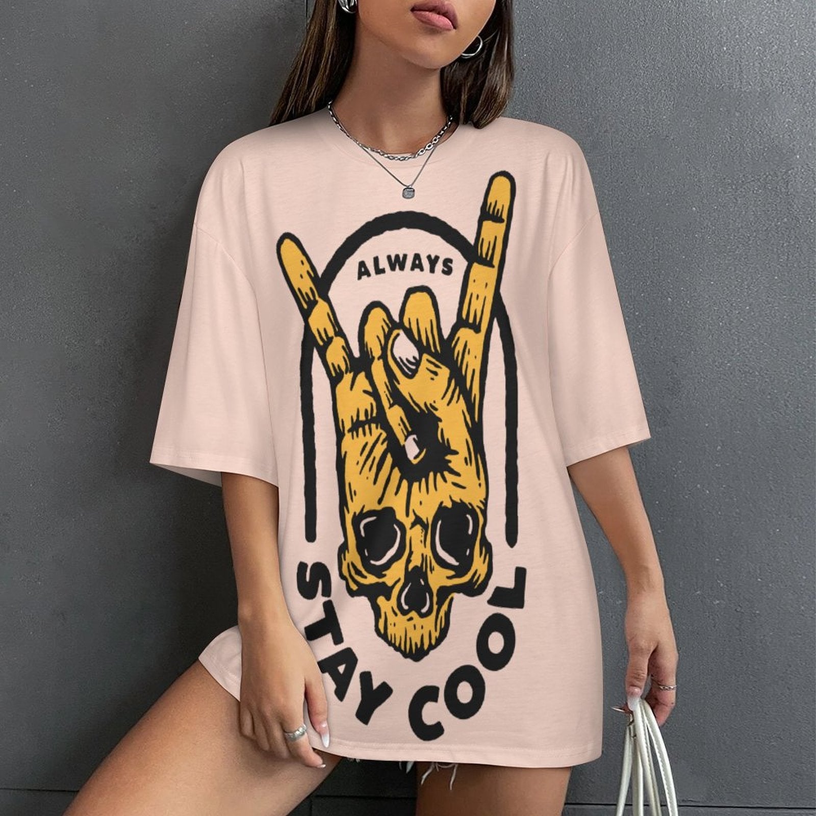 Women's Always Stay Cool Acid & Punk Oversized T-shirt