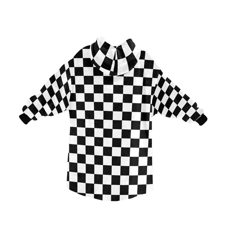 Men's Trippy Checker Abstract Blanket Hoodie