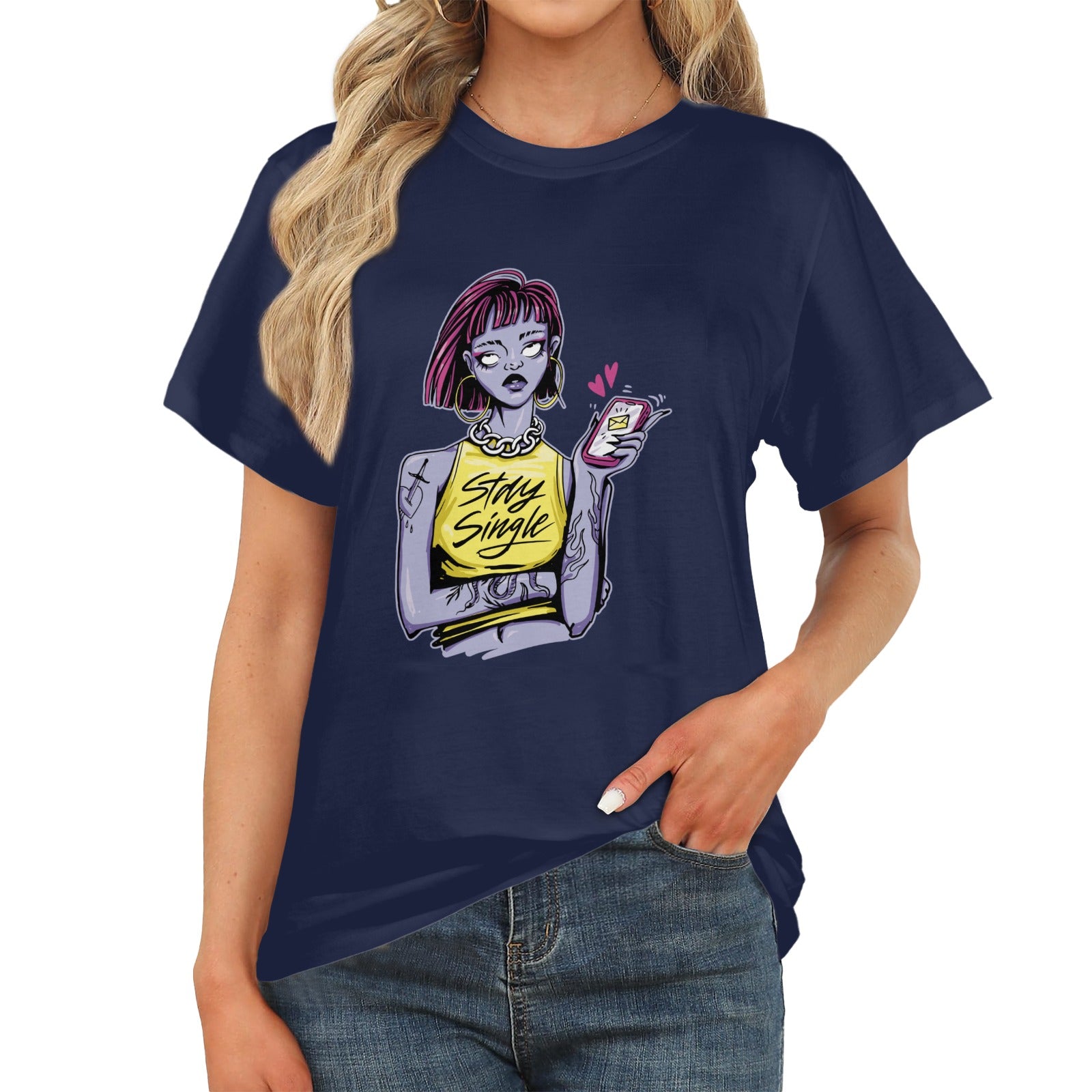 Women's Stay Single Streetwear Classic Fit T-shirt