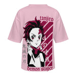 Men's Tanjiro Potrait Demon Slayer Anime Oversized T-shirt