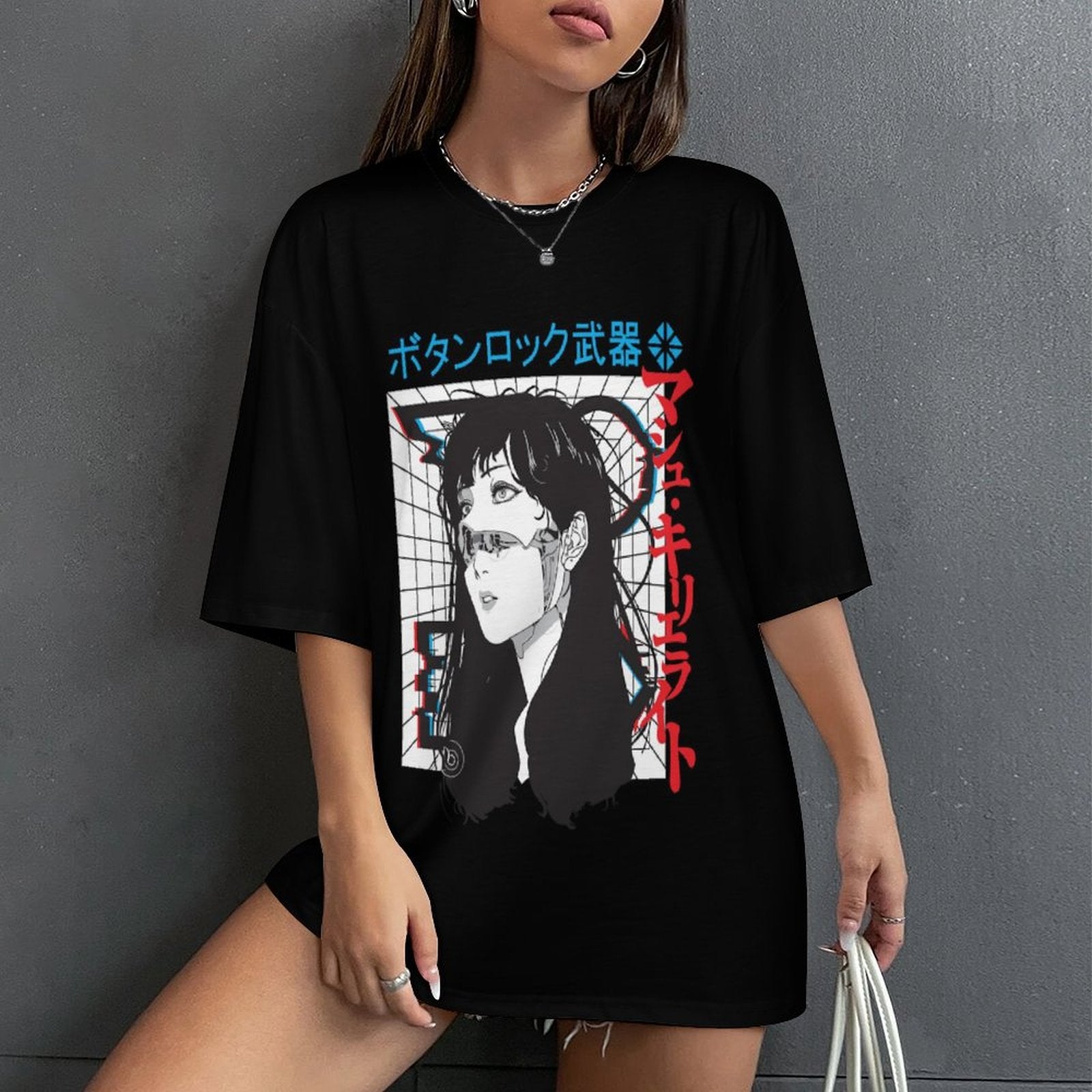 Women's Trippy Anime Oversized T-shirt