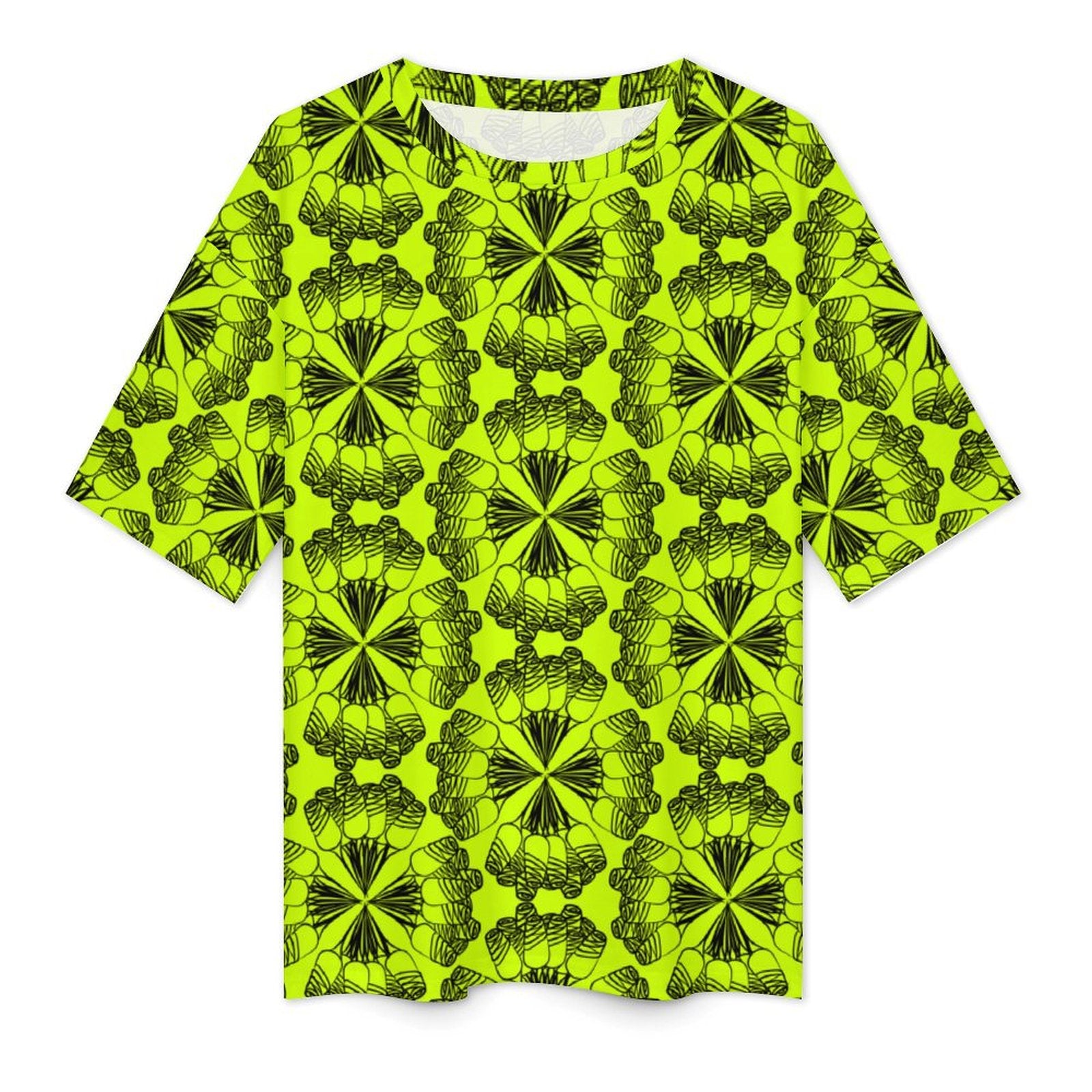 Men's Psychedelic Pattern Acid & Punk Oversized T-shirt