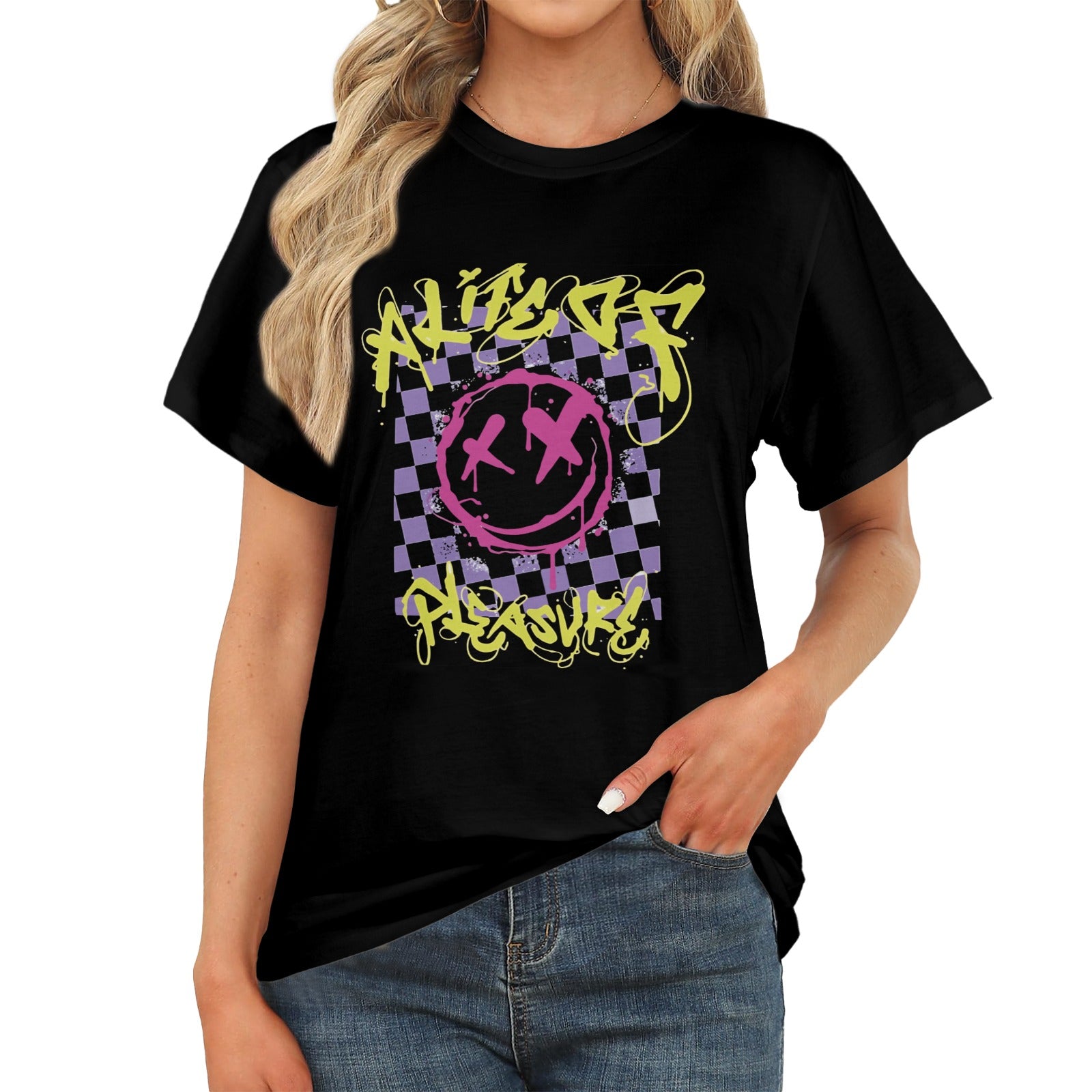 Women's A Life Of Pleasure Streetwear Classic Fit T-shirt