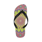 Men's Psychedelic Starburst Abstract Flip Flops