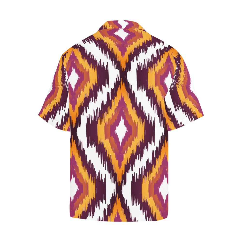 Men's Flames Abstract Half Sleeve Shirt