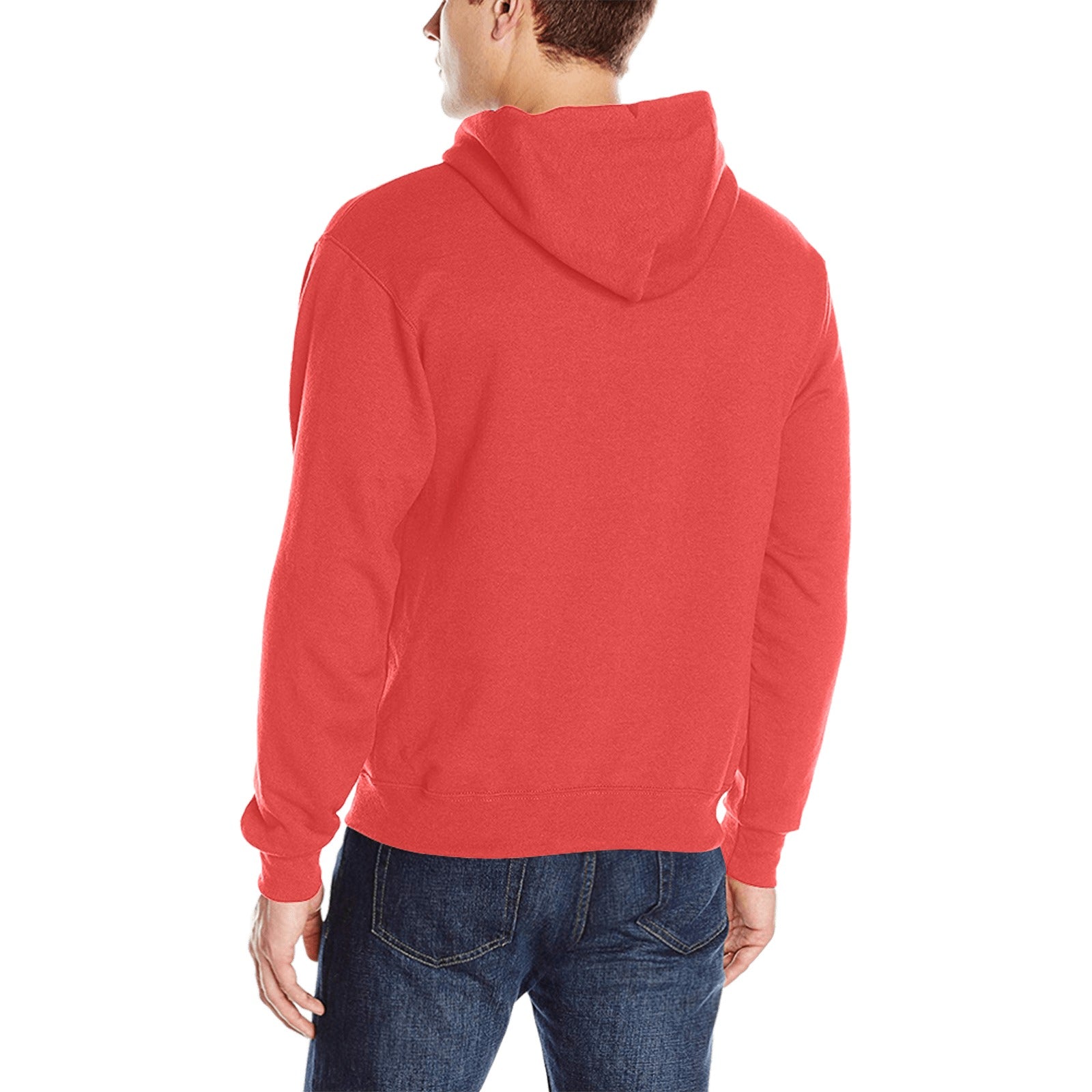 Men's Jasper Red Solid Classic Hoodie