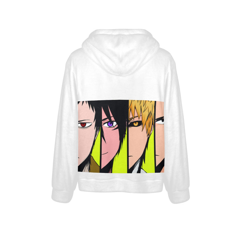 Men's One Punch Man Anime Flannel Hoodie