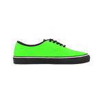 Men's Neon Greens Solid Low Top Shoes