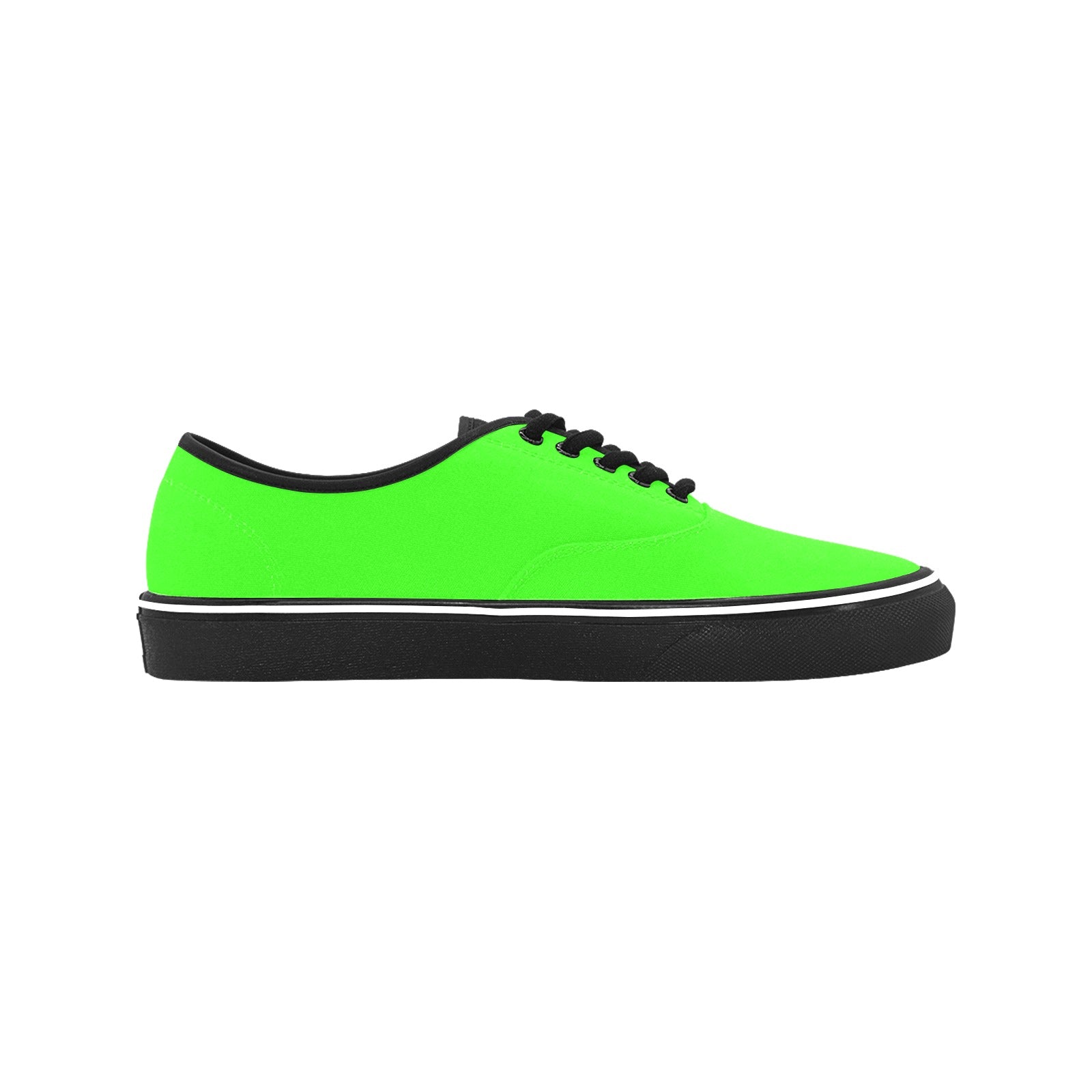 Men's Neon Greens Solid Low Top Shoes