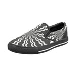 Women's Swirling Vortex Abstract Slip-on Shoes