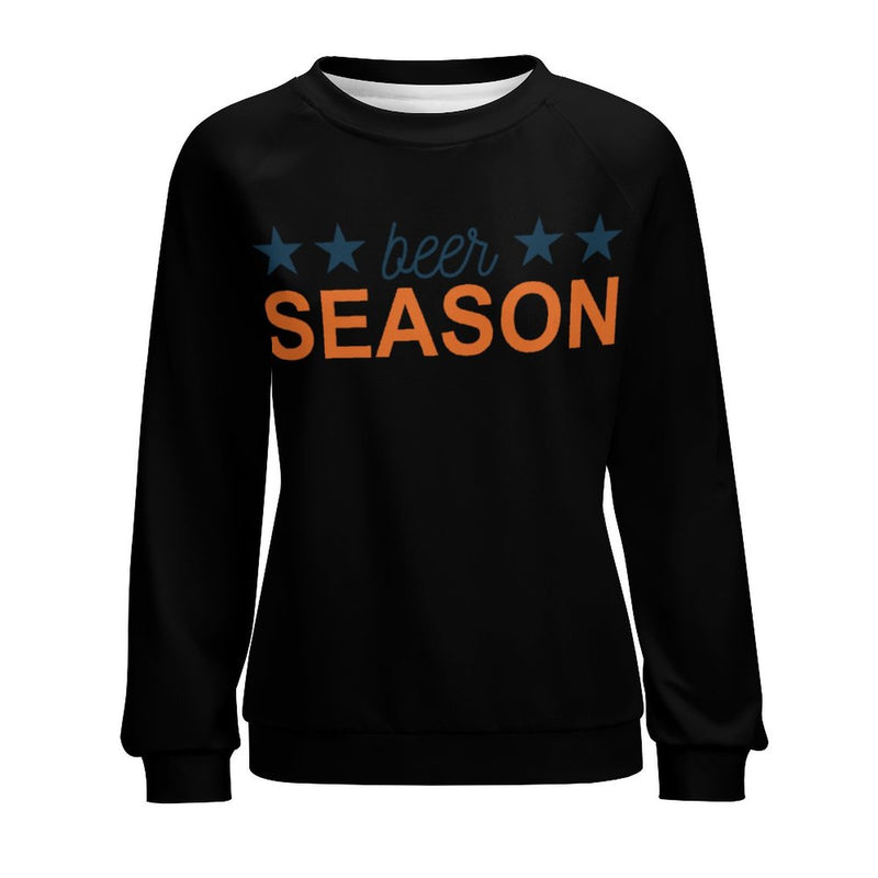 Women's Beer Season Typography Sweatshirt