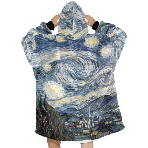 Men's Night Art Abstract Blanket Hoodie