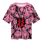 Women's Demon Slayer Universe Anime Oversized T-shirt