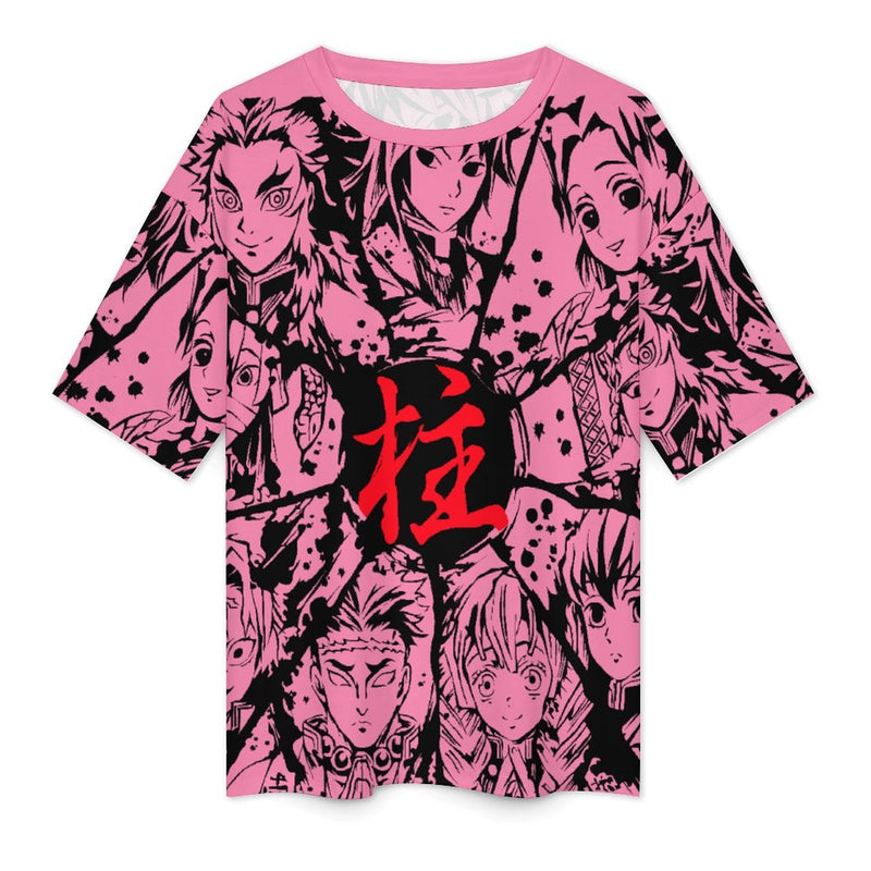 Women's Demon Slayer Universe Anime Oversized T-shirt