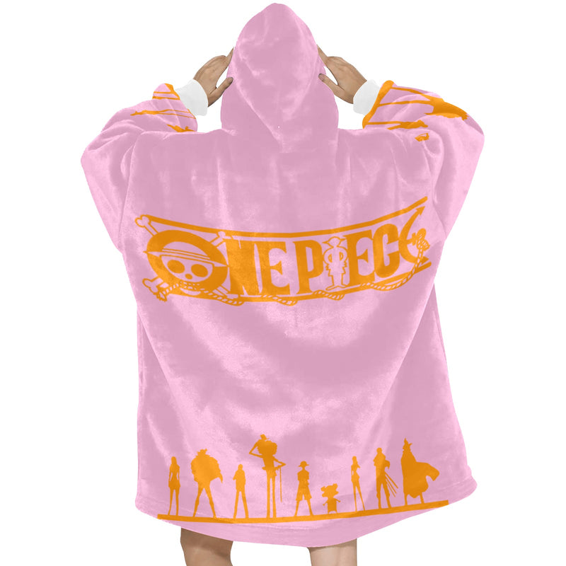 Women's One Piece Anime Blanket Hoodie