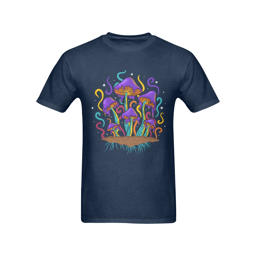 Men's Mushroom Biome Streetwear Classic Fit T-shirt