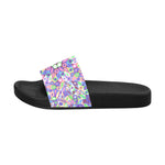 Women's Pastel Kaleidoscope Abstract Slider Sandals