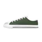 Men's Gray Asparagus Solid Low Top Shoes