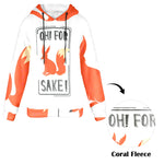 Women's 'F' Sake Abstract Flannel Hoodie