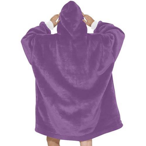 Women's French Lilac Solid Blanket Hoodie