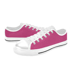 Men's Raspberry Rose Solid Low Top Shoes