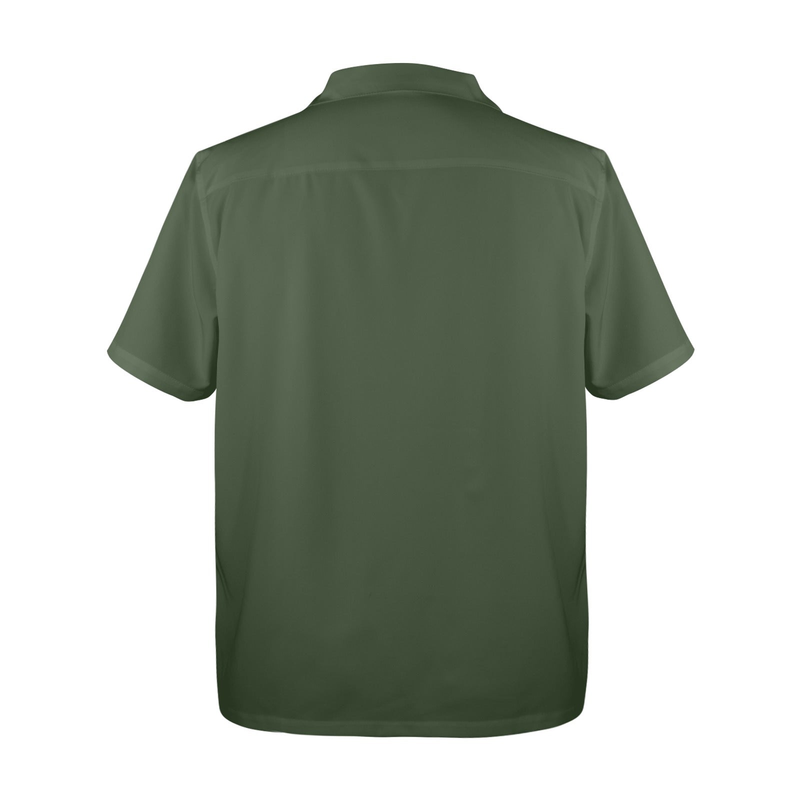 Men's Gray Asparagus Solid Half Sleeve Shirt
