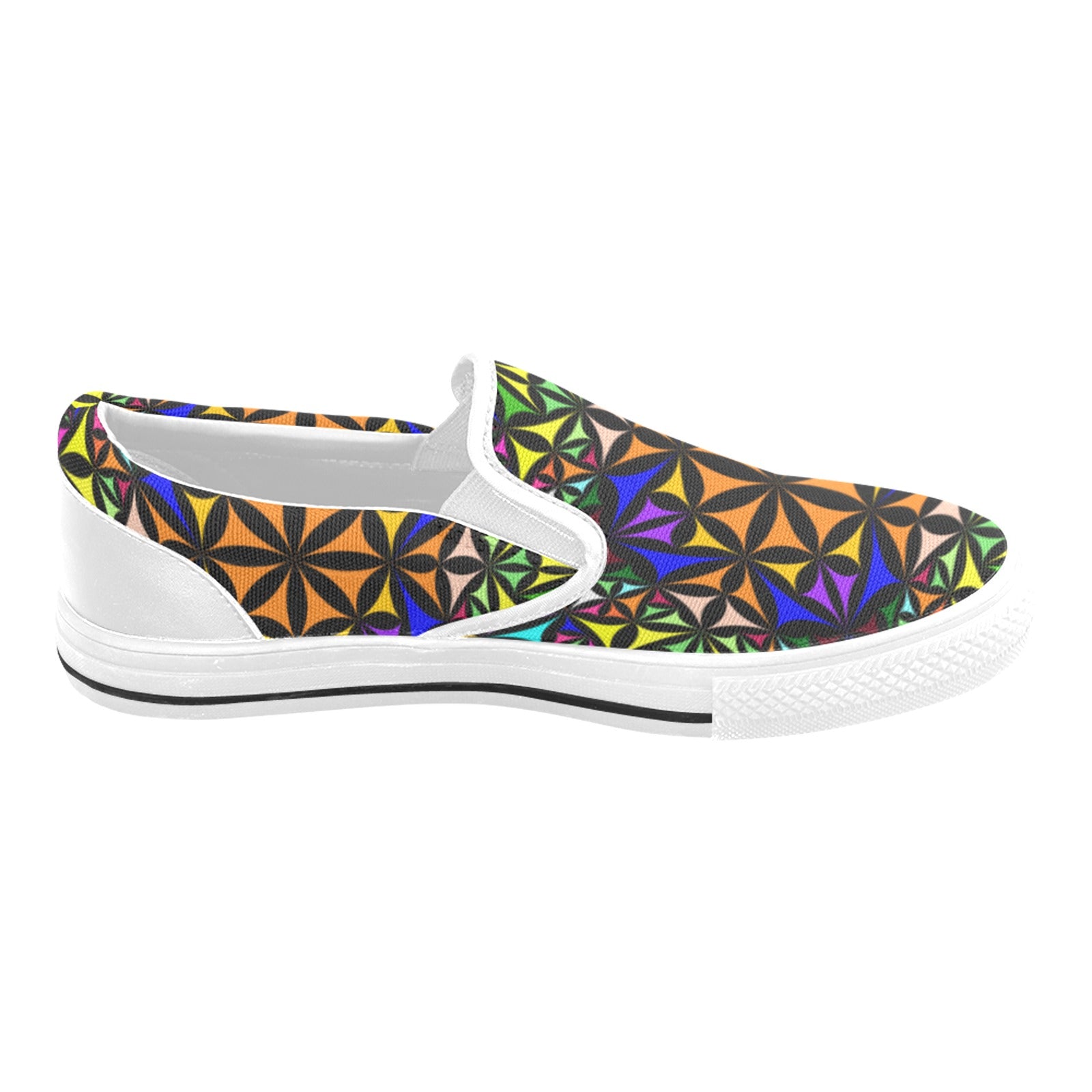 Men's Kaleidoscope Mosaic Abstract Slip-on Shoes