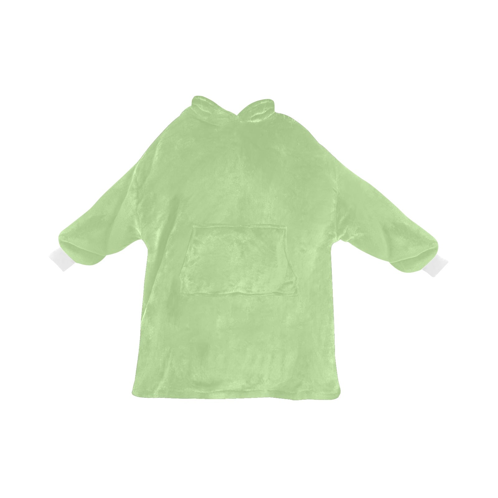 Men's Moss Green Solid Blanket Hoodie