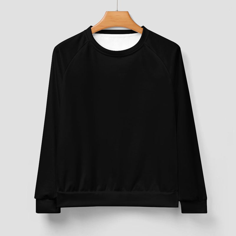 Men's Black Solid Sweatshirt