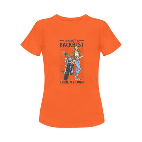 Women's Not a Backrest Streetwear Classic Fit T-shirt