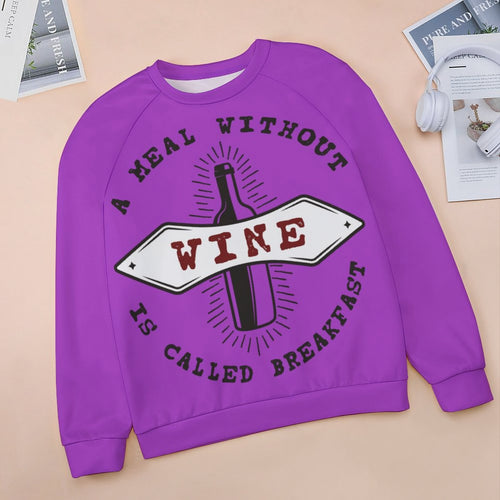 Women's Meal Without Wine Abstract Sweatshirt