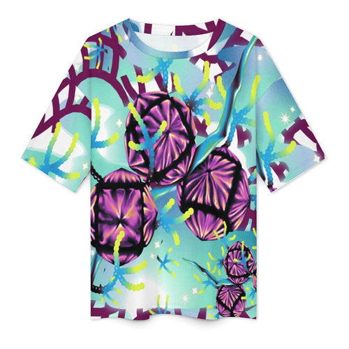 Women's Psychedelic Art Acid & Punk Oversized T-shirt