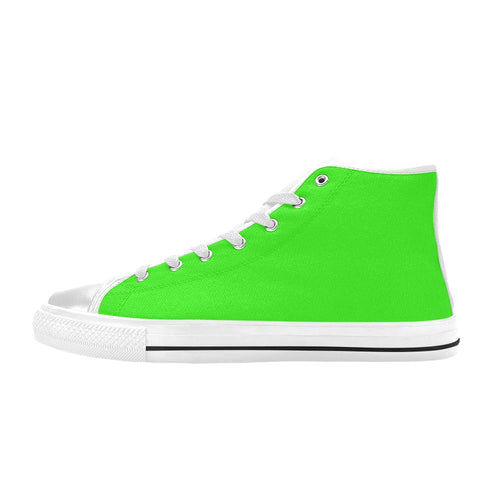 Men's Neon Greens Solid High Top Shoes