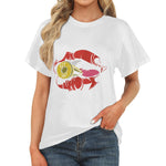 Women's Bullet Lips Streetwear Classic Fit T-shirt