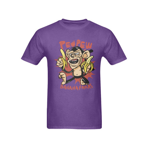 Men's Pew Pew Banana Streetwear Classic Fit T-shirt