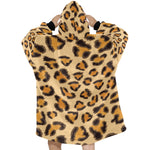 Women's Leopard Print Abstract Blanket Hoodie