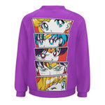 Women's Sailor Moon Eyes Anime Sweatshirt