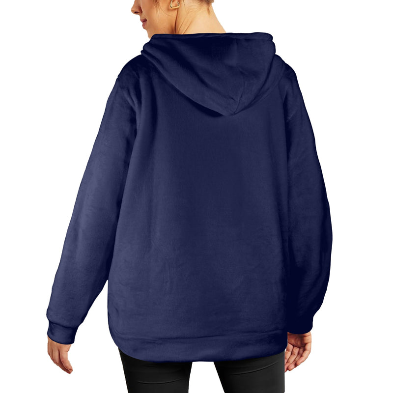 Women's Real Sarcasm Abstract Flannel Hoodie