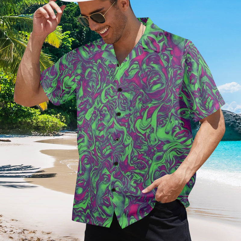 Men's Venom Blast Abstract Half Sleeve Shirt