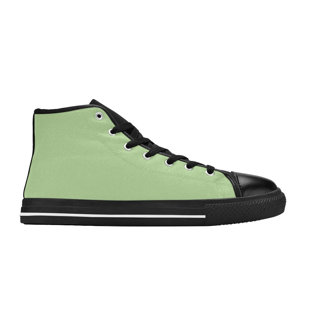 Women's Laurel Green Solid High Top Shoes