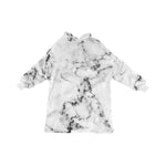 Men's White Mystery Abstract Blanket Hoodie
