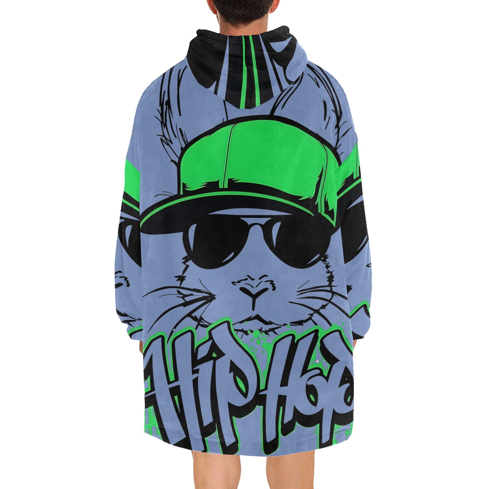 Men's Hip Hop Streetwear Blanket Hoodie