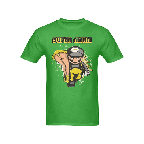 Men's Super Mario Carry Girl Streetwear Classic Fit T-shirt