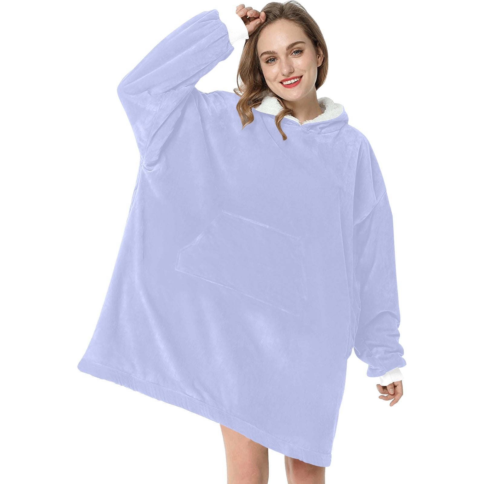 Women's Wild Blue Yonder Solid Blanket Hoodie