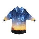 Men's Starry Nebula Abstract Blanket Hoodie