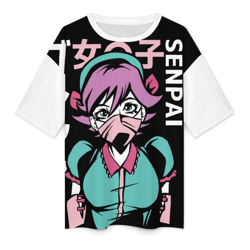 Women's Senpai Anime Oversized T-shirt