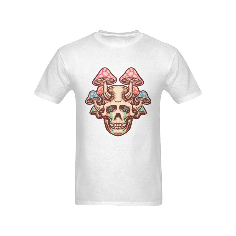 Men's Mushroom Skull Streetwear Classic Fit T-shirt