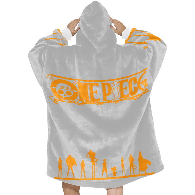 Women's One Piece Anime Blanket Hoodie