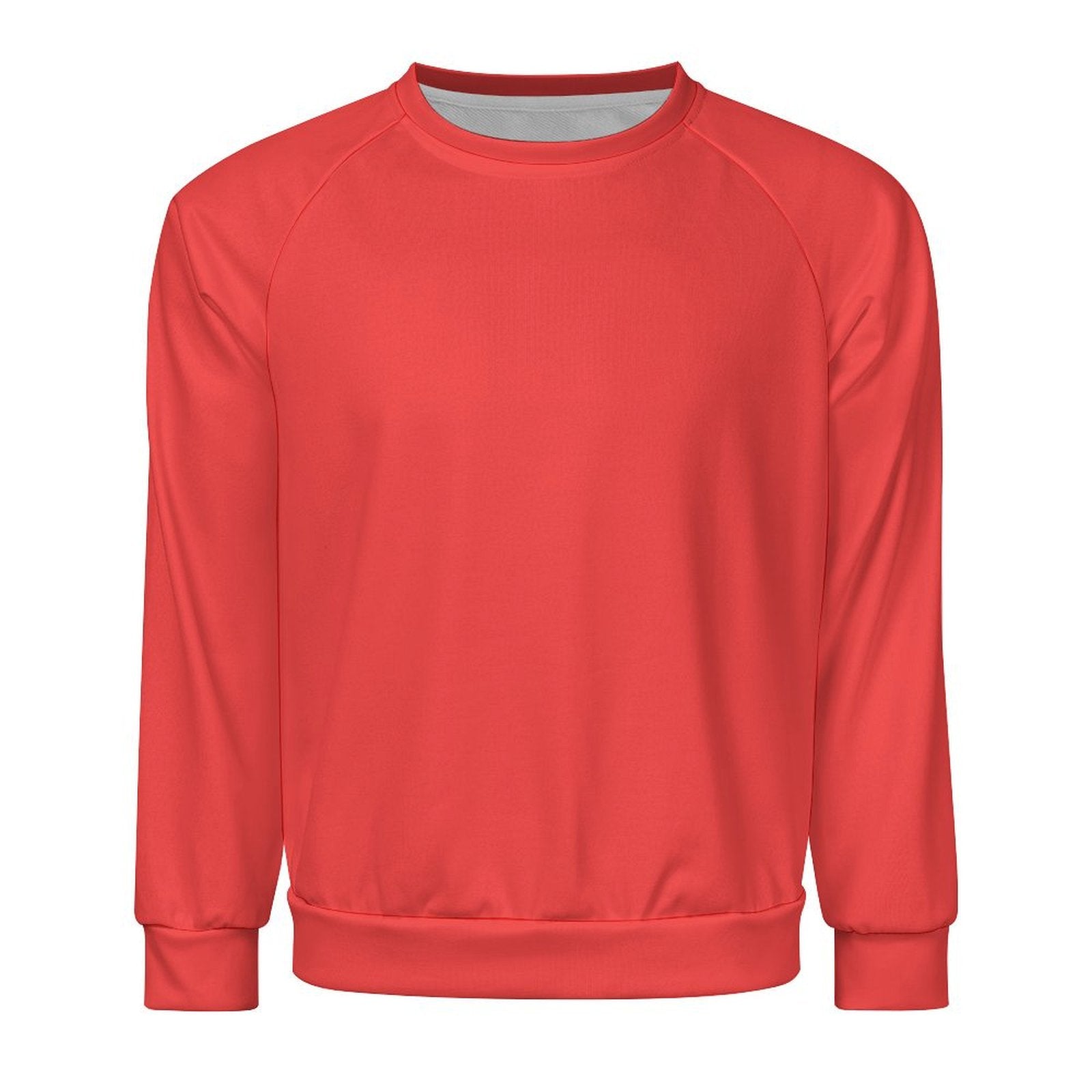 Men's Carmine Red Solid Sweatshirt